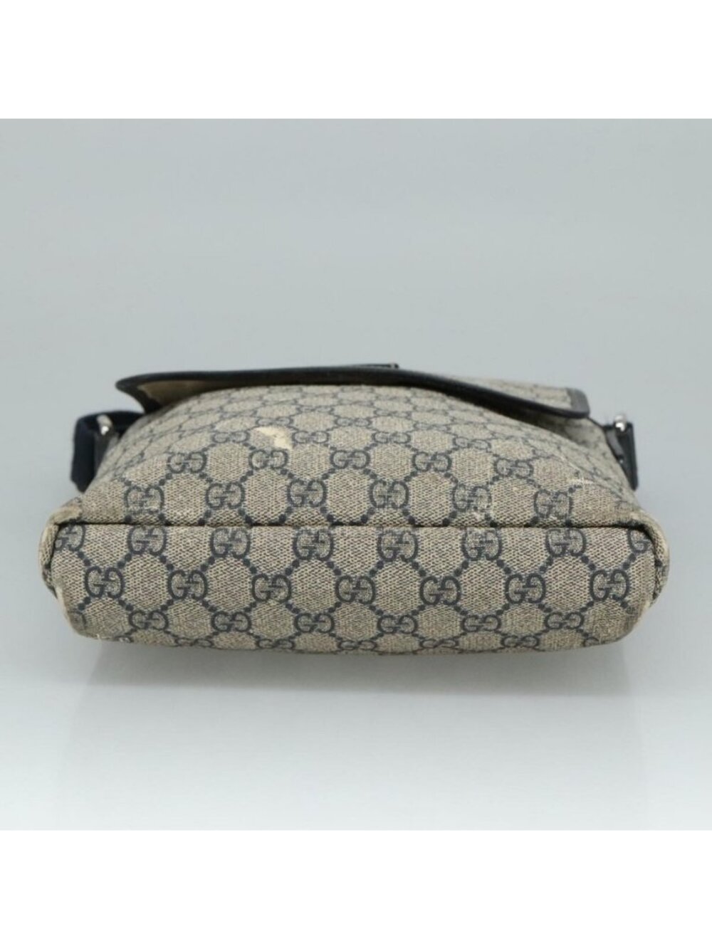 Authentic GUCCI GG Supreme Shoulder Bag PVC Navy 223666 - Picture 12 of 16
